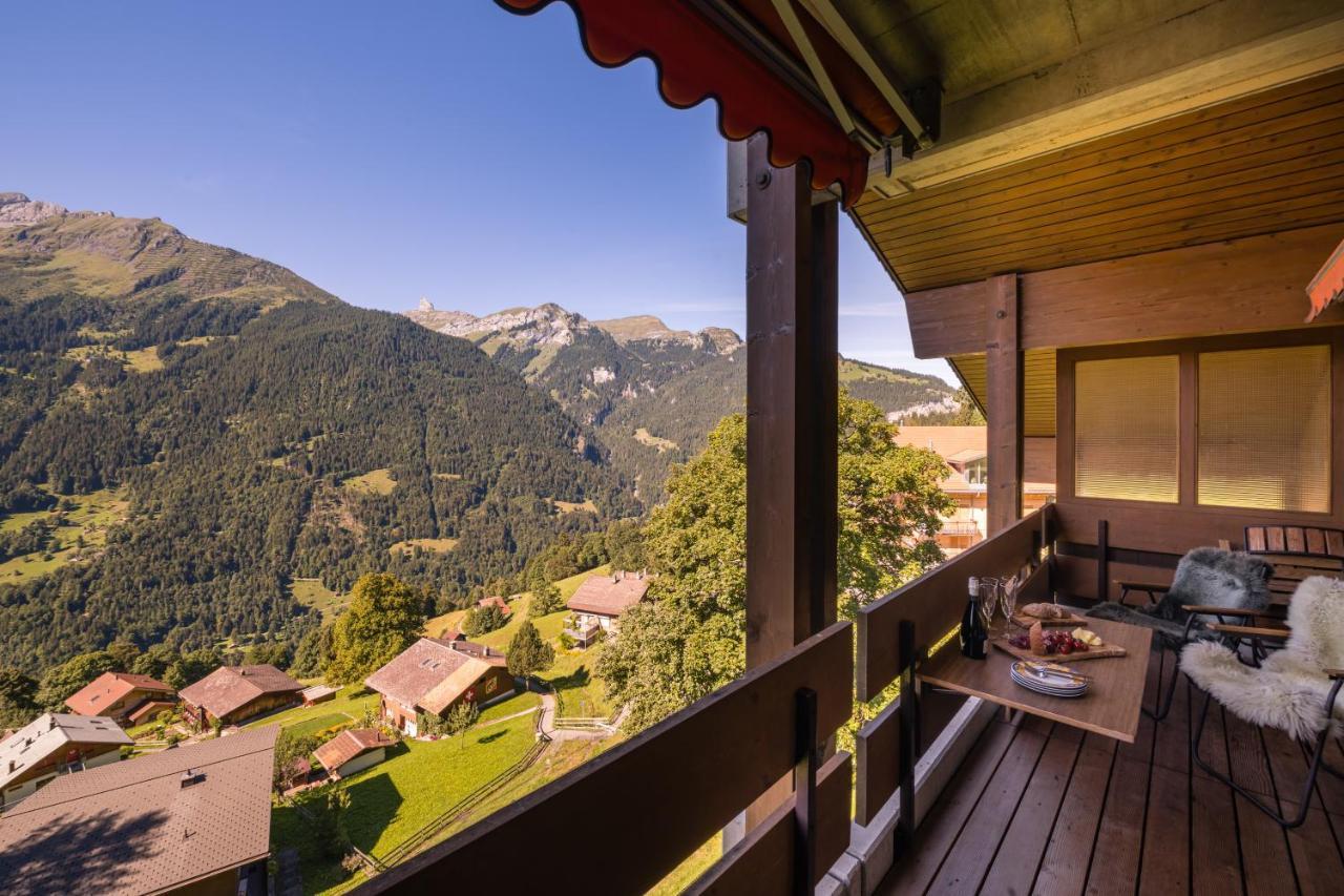 Chalet Primula Penthouse Wengen Exterior foto