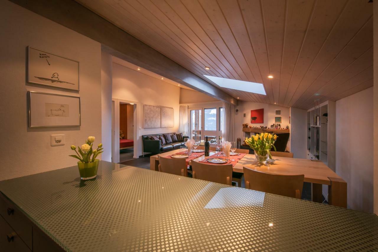 Chalet Primula Penthouse Wengen Exterior foto